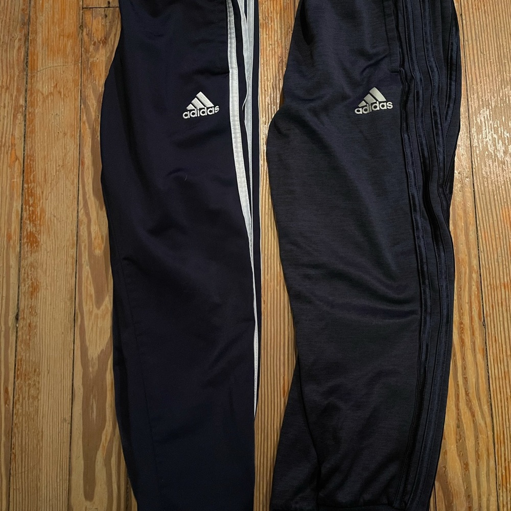 2 Navy Adidas pants size small